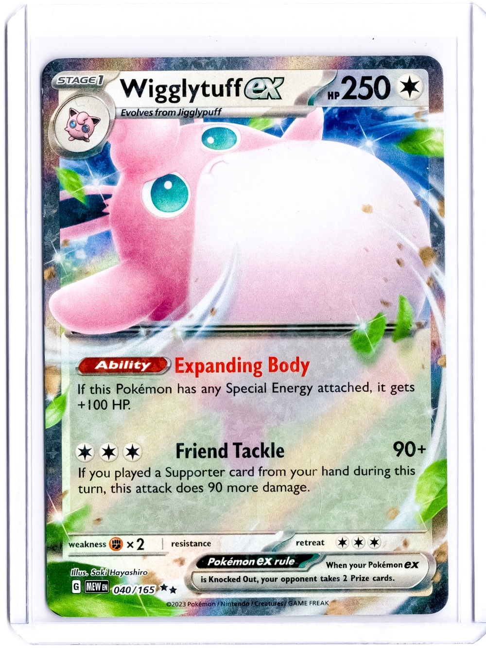 Wigglytuff 040/165 EX 151 NM Pokemon Trading Card